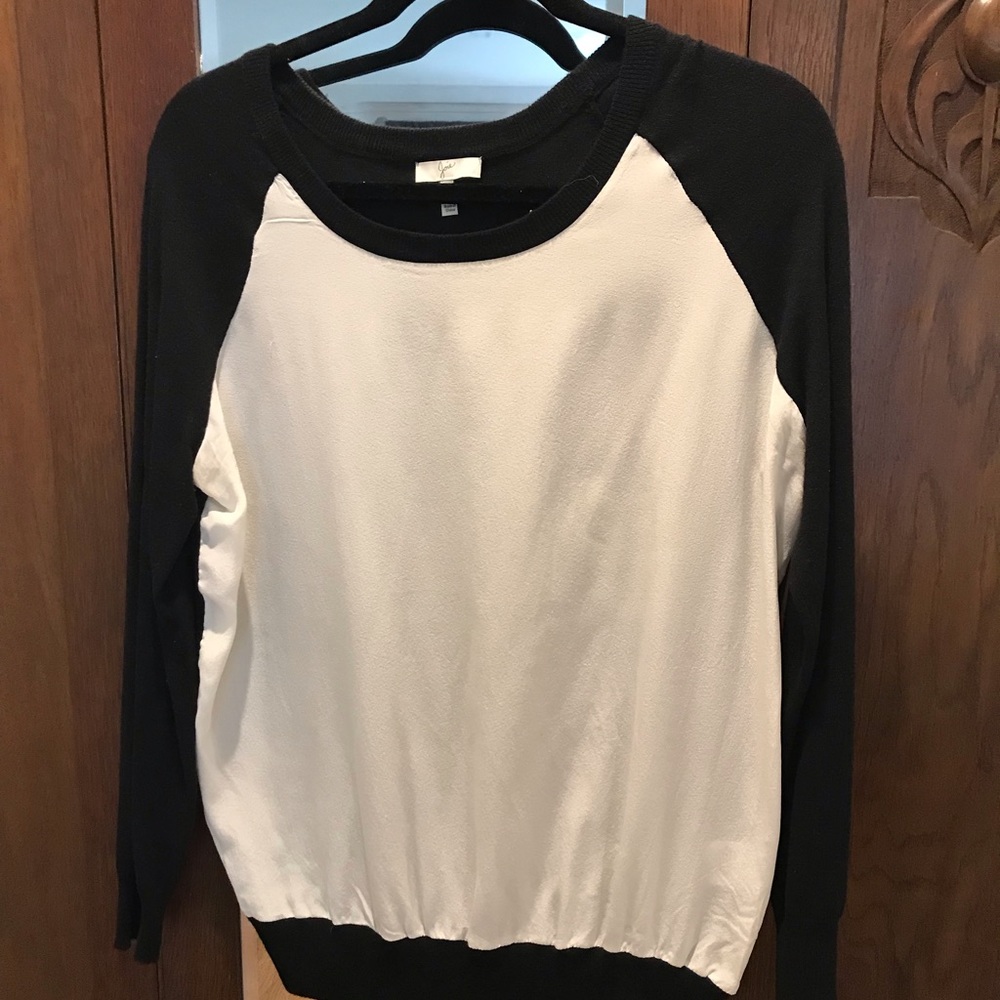 Joie silk front raglan sweater.